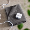 image:imageBedsure 100 Cotton Teal Blanket Queen Size for Bed  Cooling Breathable and Soft for Summer Thick Cozy Waffle Weave Blanket Gifts for Women 90x90 Inches12 Dark Grey