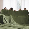 image:imageBedsure 100 Cotton Teal Blanket Queen Size for Bed  Cooling Breathable and Soft for Summer Thick Cozy Waffle Weave Blanket Gifts for Women 90x90 Inches11 Moss Green