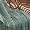 image:imageBedsure 100 Cotton Teal Blanket Queen Size for Bed  Cooling Breathable and Soft for Summer Thick Cozy Waffle Weave Blanket Gifts for Women 90x90 Inches04 Sage Green