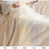 image:imageBedsure 100 Cotton Teal Blanket Queen Size for Bed  Cooling Breathable and Soft for Summer Thick Cozy Waffle Weave Blanket Gifts for Women 90x90 Inches10 Yellowish Cream
