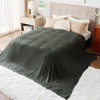 image:imageBedsure 100 Cotton Teal Blanket Queen Size for Bed  Cooling Breathable and Soft for Summer Thick Cozy Waffle Weave Blanket Gifts for Women 90x90 Inches05 Olive Green