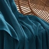 image:imageBedsure 100 Cotton Teal Blanket Queen Size for Bed  Cooling Breathable and Soft for Summer Thick Cozy Waffle Weave Blanket Gifts for Women 90x90 Inches07 Teal