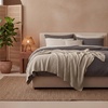 image:imageBedsure 100 Cotton Teal Blanket Queen Size for Bed  Cooling Breathable and Soft for Summer Thick Cozy Waffle Weave Blanket Gifts for Women 90x90 Inches03 Taupe