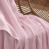 image:imageBedsure 100 Cotton Teal Blanket Queen Size for Bed  Cooling Breathable and Soft for Summer Thick Cozy Waffle Weave Blanket Gifts for Women 90x90 Inches06 Pink