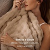 image:imageBedsure 3D Fleece Bubble Blanket for Couch  GentleSoft Green Spring Throw Blanket for Sofa Bed Home Decor  Luxury Soft Cozy Gifts for Women Lightweight All Seasons Sage Green5060Khaki
