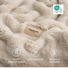 image:imageBedsure 3D Fleece Bubble Blanket for Couch  GentleSoft Green Spring Throw Blanket for Sofa Bed Home Decor  Luxury Soft Cozy Gifts for Women Lightweight All Seasons Sage Green506004 Beige
