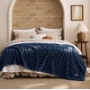 image:imageBedsure 3D Fleece Bubble Blanket for Couch  GentleSoft Green Spring Throw Blanket for Sofa Bed Home Decor  Luxury Soft Cozy Gifts for Women Lightweight All Seasons Sage Green5060Navy Blue