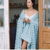 image:imageBedsure 3D Fleece Bubble Blanket for Couch  GentleSoft Green Spring Throw Blanket for Sofa Bed Home Decor  Luxury Soft Cozy Gifts for Women Lightweight All Seasons Sage Green5060Light Blue