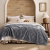 image:imageBedsure 3D Fleece Bubble Blanket for Couch  GentleSoft Green Spring Throw Blanket for Sofa Bed Home Decor  Luxury Soft Cozy Gifts for Women Lightweight All Seasons Sage Green506007 Grey