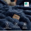 image:imageBedsure 3D Fleece Bubble Blanket for Couch  GentleSoft Green Spring Throw Blanket for Sofa Bed Home Decor  Luxury Soft Cozy Gifts for Women Lightweight All Seasons Sage Green5060Navy Blue