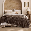 image:imageBedsure 3D Fleece Bubble Blanket for Couch  GentleSoft Green Spring Throw Blanket for Sofa Bed Home Decor  Luxury Soft Cozy Gifts for Women Lightweight All Seasons Sage Green5060Brown
