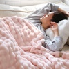 image:imageBedsure 3D Fleece Bubble Blanket for Couch  GentleSoft Green Spring Throw Blanket for Sofa Bed Home Decor  Luxury Soft Cozy Gifts for Women Lightweight All Seasons Sage Green506002 Light Pink