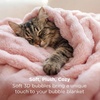 image:imageBedsure 3D Fleece Bubble Blanket for Couch  GentleSoft Green Spring Throw Blanket for Sofa Bed Home Decor  Luxury Soft Cozy Gifts for Women Lightweight All Seasons Sage Green5060Pink