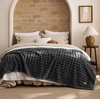 image:imageBedsure 3D Fleece Bubble Blanket for Couch  GentleSoft Green Spring Throw Blanket for Sofa Bed Home Decor  Luxury Soft Cozy Gifts for Women Lightweight All Seasons Sage Green5060Dark Grey