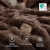 image:imageBedsure 3D Fleece Bubble Blanket for Couch  GentleSoft Green Spring Throw Blanket for Sofa Bed Home Decor  Luxury Soft Cozy Gifts for Women Lightweight All Seasons Sage Green5060Brown