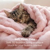 image:imageBedsure 3D Fleece Bubble Blanket for Couch  GentleSoft Green Spring Throw Blanket for Sofa Bed Home Decor  Luxury Soft Cozy Gifts for Women Lightweight All Seasons Sage Green5060Pink