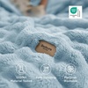 image:imageBedsure 3D Fleece Bubble Blanket for Couch  GentleSoft Green Spring Throw Blanket for Sofa Bed Home Decor  Luxury Soft Cozy Gifts for Women Lightweight All Seasons Sage Green5060Light Blue