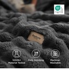 image:imageBedsure 3D Fleece Bubble Blanket for Couch  GentleSoft Green Spring Throw Blanket for Sofa Bed Home Decor  Luxury Soft Cozy Gifts for Women Lightweight All Seasons Sage Green5060Dark Grey