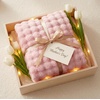 image:imageBedsure 3D Fleece Bubble Blanket for Couch  GentleSoft Green Spring Throw Blanket for Sofa Bed Home Decor  Luxury Soft Cozy Gifts for Women Lightweight All Seasons Sage Green5060Pink