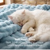 image:imageBedsure 3D Fleece Bubble Blanket for Couch  GentleSoft Green Spring Throw Blanket for Sofa Bed Home Decor  Luxury Soft Cozy Gifts for Women Lightweight All Seasons Sage Green5060Light Blue