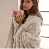 image:imageBedsure 3D Fleece Bubble Blanket for Couch  GentleSoft Green Spring Throw Blanket for Sofa Bed Home Decor  Luxury Soft Cozy Gifts for Women Lightweight All Seasons Sage Green506004 Beige