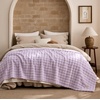 image:imageBedsure 3D Fleece Bubble Blanket for Couch  GentleSoft Green Spring Throw Blanket for Sofa Bed Home Decor  Luxury Soft Cozy Gifts for Women Lightweight All Seasons Sage Green506006 Light Purple