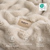 image:imageBedsure 3D Fleece Bubble Blanket for Couch  GentleSoft Green Spring Throw Blanket for Sofa Bed Home Decor  Luxury Soft Cozy Gifts for Women Lightweight All Seasons Sage Green506004 Beige