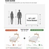 image:imageBedsure 3D Fleece Bubble Blanket for Couch  GentleSoft Green Spring Throw Blanket for Sofa Bed Home Decor  Luxury Soft Cozy Gifts for Women Lightweight All Seasons Sage Green506001 Off White