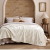 image:imageBedsure 3D Fleece Bubble Blanket for Couch  GentleSoft Green Spring Throw Blanket for Sofa Bed Home Decor  Luxury Soft Cozy Gifts for Women Lightweight All Seasons Sage Green506001 Off White