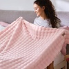 image:imageBedsure 3D Fleece Bubble Blanket for Couch  GentleSoft Green Spring Throw Blanket for Sofa Bed Home Decor  Luxury Soft Cozy Gifts for Women Lightweight All Seasons Sage Green5060Pink