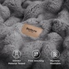 image:imageBedsure 3D Fleece Bubble Blanket for Couch  GentleSoft Green Spring Throw Blanket for Sofa Bed Home Decor  Luxury Soft Cozy Gifts for Women Lightweight All Seasons Sage Green506007 Grey