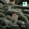 image:imageBedsure 3D Fleece Bubble Blanket for Couch  GentleSoft Green Spring Throw Blanket for Sofa Bed Home Decor  Luxury Soft Cozy Gifts for Women Lightweight All Seasons Sage Green5060Olive Green
