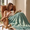 image:imageBedsure 3D Fleece Bubble Blanket for Couch  GentleSoft Green Spring Throw Blanket for Sofa Bed Home Decor  Luxury Soft Cozy Gifts for Women Lightweight All Seasons Sage Green506005 Sage Green