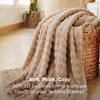 image:imageBedsure 3D Fleece Bubble Blanket for Couch  GentleSoft Green Spring Throw Blanket for Sofa Bed Home Decor  Luxury Soft Cozy Gifts for Women Lightweight All Seasons Sage Green5060Khaki