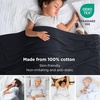image:imageBedsure GentleSoft 100 Cotton Large Throw Blanket for Couch 50x70 inches  Breathable and Lightweight Soft Cozy Herringbone Woven Cotton Throw for Summer Spring Light Brown Office Chair Blanket09  Black