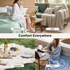 image:imageBedsure GentleSoft 100 Cotton Large Throw Blanket for Couch 50x70 inches  Breathable and Lightweight Soft Cozy Herringbone Woven Cotton Throw for Summer Spring Light Brown Office Chair Blanket01  Linen Beige