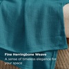 image:imageBedsure GentleSoft 100 Cotton Large Throw Blanket for Couch 50x70 inches  Breathable and Lightweight Soft Cozy Herringbone Woven Cotton Throw for Summer Spring Light Brown Office Chair Blanket08  Teal