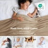 image:imageBedsure GentleSoft 100 Cotton Large Throw Blanket for Couch 50x70 inches  Breathable and Lightweight Soft Cozy Herringbone Woven Cotton Throw for Summer Spring Light Brown Office Chair Blanket01  Light Brown