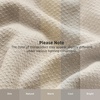 image:imageBedsure GentleSoft 100 Cotton Large Throw Blanket for Couch 50x70 inches  Breathable and Lightweight Soft Cozy Herringbone Woven Cotton Throw for Summer Spring Light Brown Office Chair Blanket01  Linen Beige