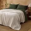 image:imageBedsure GentleSoft 100 Cotton Large Throw Blanket for Couch 50x70 inches  Breathable and Lightweight Soft Cozy Herringbone Woven Cotton Throw for Summer Spring Light Brown Office Chair Blanket01  Linen Beige
