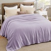image:imageBedsure GentleSoft 100 Cotton Large Throw Blanket for Couch 50x70 inches  Breathable and Lightweight Soft Cozy Herringbone Woven Cotton Throw for Summer Spring Light Brown Office Chair Blanket06  Light Purple