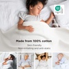 image:imageBedsure GentleSoft 100 Cotton Large Throw Blanket for Couch 50x70 inches  Breathable and Lightweight Soft Cozy Herringbone Woven Cotton Throw for Summer Spring Light Brown Office Chair Blanket02  White