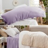 image:imageBedsure GentleSoft 100 Cotton Large Throw Blanket for Couch 50x70 inches  Breathable and Lightweight Soft Cozy Herringbone Woven Cotton Throw for Summer Spring Light Brown Office Chair Blanket06  Light Purple