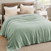 image:imageBedsure GentleSoft 100 Cotton Large Throw Blanket for Couch 50x70 inches  Breathable and Lightweight Soft Cozy Herringbone Woven Cotton Throw for Summer Spring Light Brown Office Chair Blanket03  Sage Green