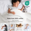image:imageBedsure GentleSoft 100 Cotton Large Throw Blanket for Couch 50x70 inches  Breathable and Lightweight Soft Cozy Herringbone Woven Cotton Throw for Summer Spring Light Brown Office Chair Blanket02  White