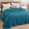image:imageBedsure GentleSoft 100 Cotton Large Throw Blanket for Couch 50x70 inches  Breathable and Lightweight Soft Cozy Herringbone Woven Cotton Throw for Summer Spring Light Brown Office Chair Blanket08  Teal