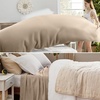 image:imageBedsure GentleSoft 100 Cotton Large Throw Blanket for Couch 50x70 inches  Breathable and Lightweight Soft Cozy Herringbone Woven Cotton Throw for Summer Spring Light Brown Office Chair Blanket01  Khaki