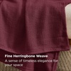 image:imageBedsure GentleSoft 100 Cotton Large Throw Blanket for Couch 50x70 inches  Breathable and Lightweight Soft Cozy Herringbone Woven Cotton Throw for Summer Spring Light Brown Office Chair Blanket11  Red