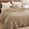 image:imageBedsure GentleSoft 100 Cotton Large Throw Blanket for Couch 50x70 inches  Breathable and Lightweight Soft Cozy Herringbone Woven Cotton Throw for Summer Spring Light Brown Office Chair Blanket01  Light Brown