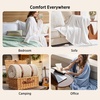 image:imageBedsure GentleSoft 100 Cotton Large Throw Blanket for Couch 50x70 inches  Breathable and Lightweight Soft Cozy Herringbone Woven Cotton Throw for Summer Spring Light Brown Office Chair Blanket01  Linen Beige